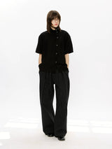 Linen Lyocell Short-Sleeve Shirt