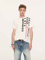 Casual Cool Dry Contrast Slogan Tees