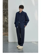 80s Cotton Oxford Asymmetric Pocket Shirt