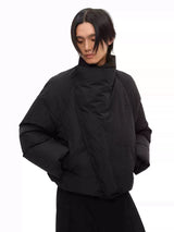 Magnetic Zipper Turtleneck Down Jacket