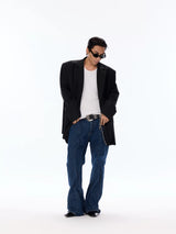 Oversized Structured Wool Blend Blazer