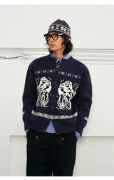 Fair Isle Color Block Knit Beanie