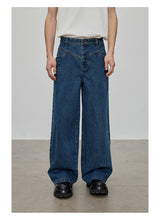 13 Oz Washed Straight Leg Jeans