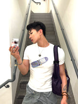 Y2K Retro Flip Phone Pet Tee