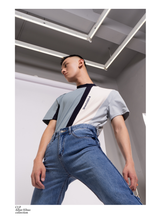 Men's Loose Half High Collar Tee