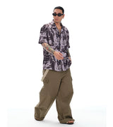 Men's Loose Multi-pocket Flare Cargo Pants