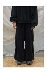 Casual Washed Detachable Tee Flap Sweatpants