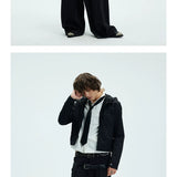 Short Detachable Hooded Waterproof Trench Coat