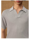 Polo Collar Ice Silk Knit Tees