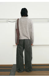 Men's Long Sleeve V-Neck Knit Top