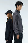 Two-Color Stretchy Cooling Quick-Dry Zip Sweatshirt