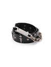 Medieval Genuine Leather Chain Rivet Belt