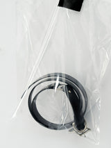 Black Vintage Silver Buckle Leather Belt