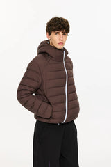 Lightweight Hooded 90% Down Water-repellent Jacket