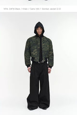 Black Khaki Camo MA1 Bomber Jacket