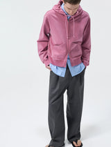 Merino Wool Pleated Elastic Waist Pants