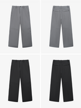 Black Gray Lightweight Washed Parachute Pants