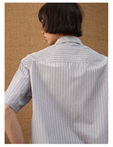 Curved Stripe Short Sleeve Shirt