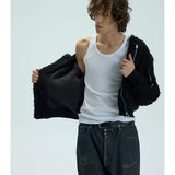 Warm Heavy Fur Bomber Puffer Coat