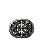 Dark Iris Silver Vintage Cowhide Belt