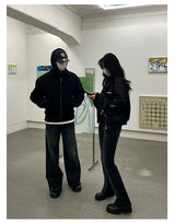 Men's Double Zipper Wool Jacket