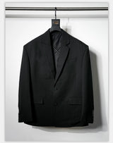 Structured Wool Blazer with Slits