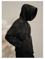 Black Hooded Zip Bee Keeper Jacket