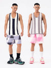 Men's Loose Striped Knit Tank Top