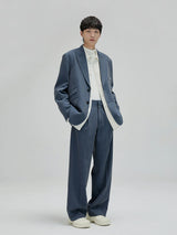 Vintage Pleated Wide Waist Casual Pants
