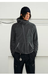 Men's Heated Zip Hooded Fleece Jacket