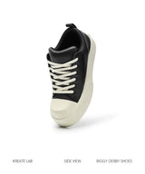 Leather Platform Casual Sneakers