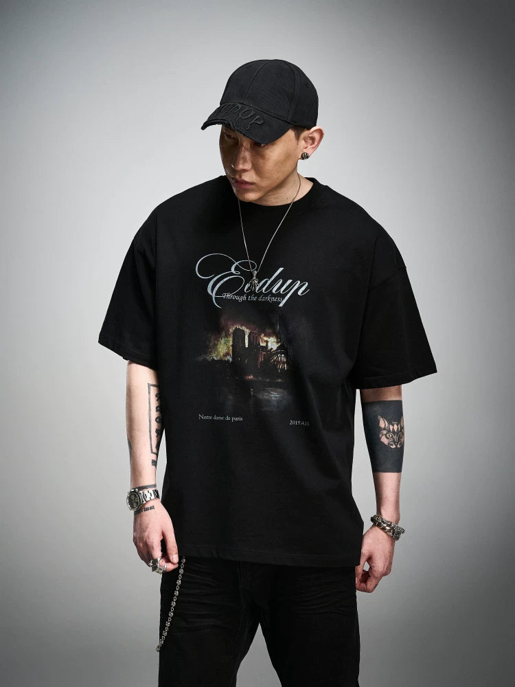 Printed Loose Short Sleeve Tee