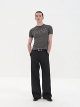 Slim Fit Rhinestone Short Sleeve Tee