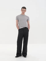 Slim Fit Paneled Merino Lyocell Tee