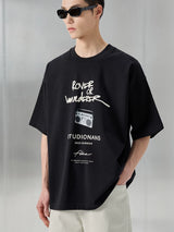 Heavyweight Double Yarn Digital Print Tee