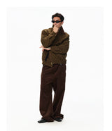 Imported Corduroy Wide Leg Straight Pants