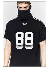 Striped Patchwork 88 Print Football Tee