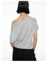 Patterned Short Sleeve V Neck Tee