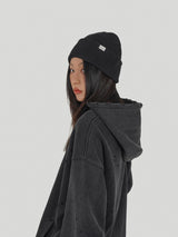 Metal Emblem Knit Beanie