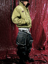 Baggy Raw Denim Patchwork Pants