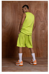 Green Grey Men's Sports Tank Tops