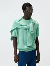 Linen Cotton Blend Short Sleeve Tee