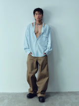 Plaid Strap Shirt