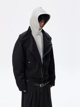 Two-In-One Short Detachable Hooded Puffer Jacket