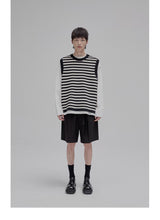 Draped Drawstring Wide Shorts