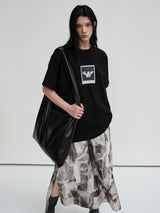 Printed 300G Long-Staple Cotton Short-Sleeve Tee