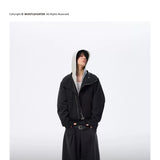 Two-In-One Short Detachable Hooded Puffer Jacket