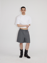 Elastic Waist Tailored Shorts