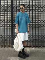 Cotton Blend Embroidered Fringe Tee