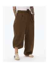 Oversized High-Waisted Curved Sweatpants